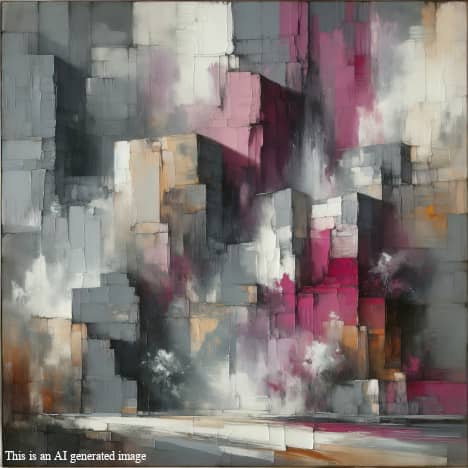 AI Recreation of a Clyfford Still Panting