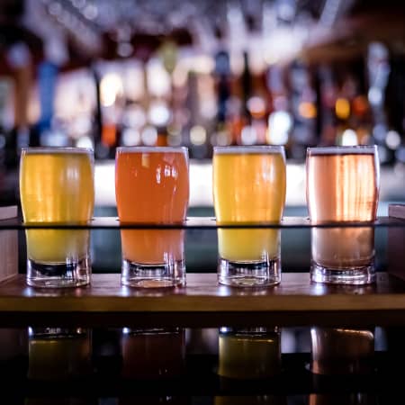 Flight of Craft Beer