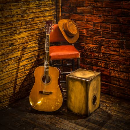 Instruments on a Bar Stage
