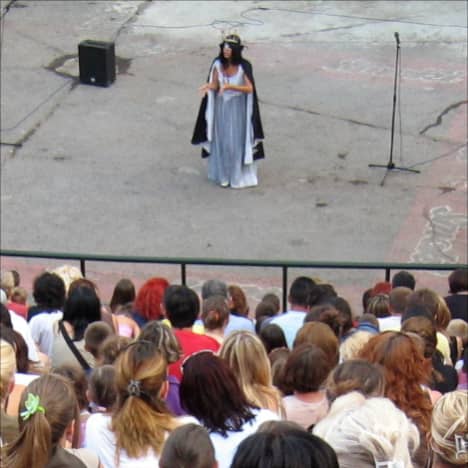 Outdoor theater performance