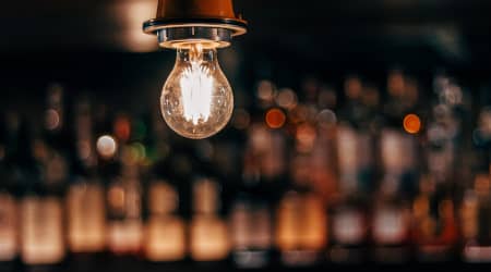 Bar with Vintage Lighting