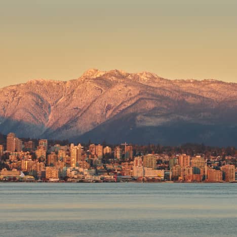 Skyline view from Burrard Inlet