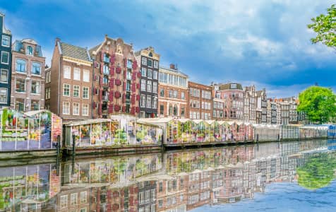 Flower Market at Singel Canal 