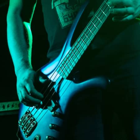 Guitar player on stage