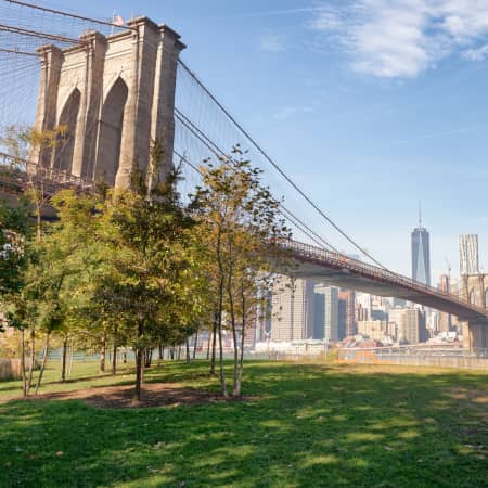 Brooklyn Bridge as seen from Brooklyn Bridge Park